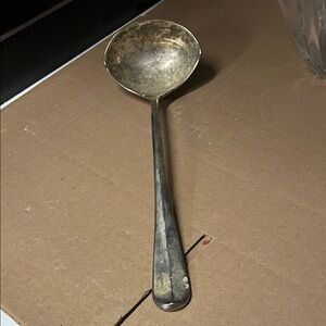 Elegant Silver plate punch bowl Ladle